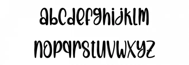 Christmas Casual 字体 小写