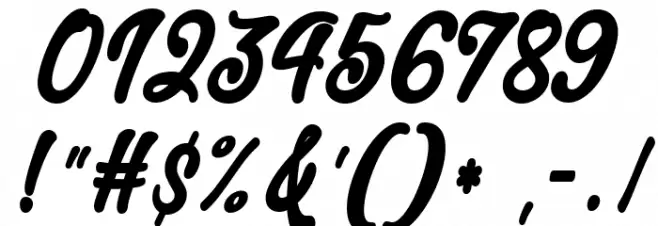 Christmas Cat Font OTHER CHARS