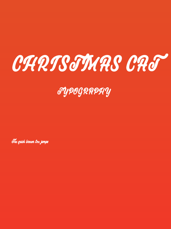 Christmas Cat Poster