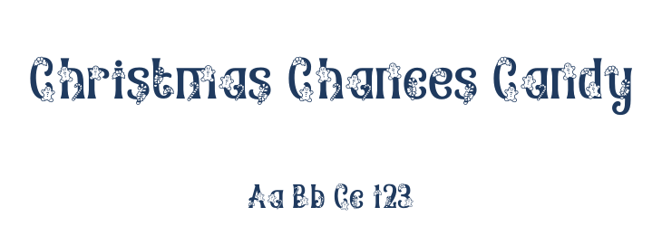 Christmas Chances Candy Font Preview