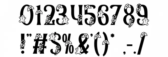 Christmas Chances Candy フォント その他の文字