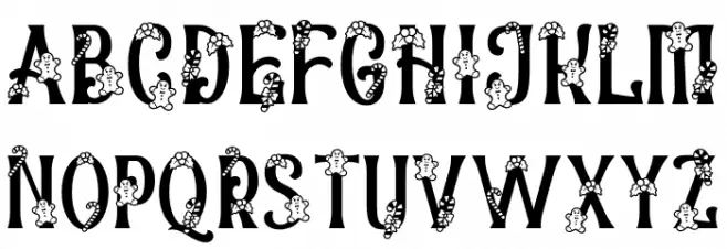 Christmas Chances Candy フォント 大文字