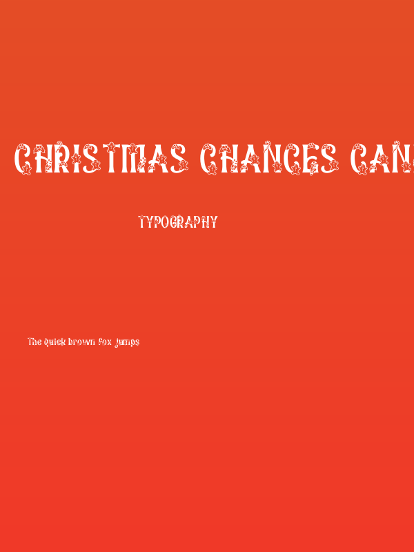 Christmas Chances Candy Poster