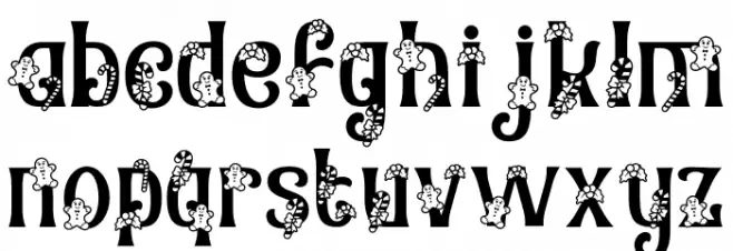 Christmas Chances Candy フォント 小文字