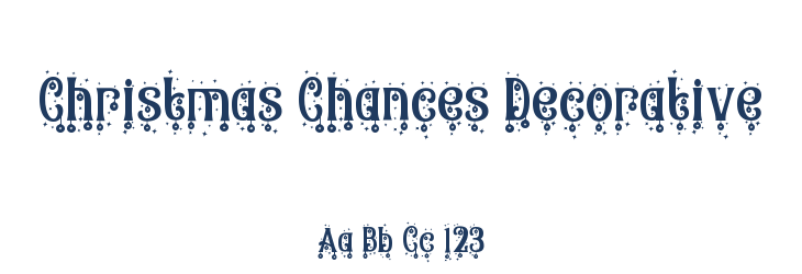 Christmas Chances Decorative Font Preview