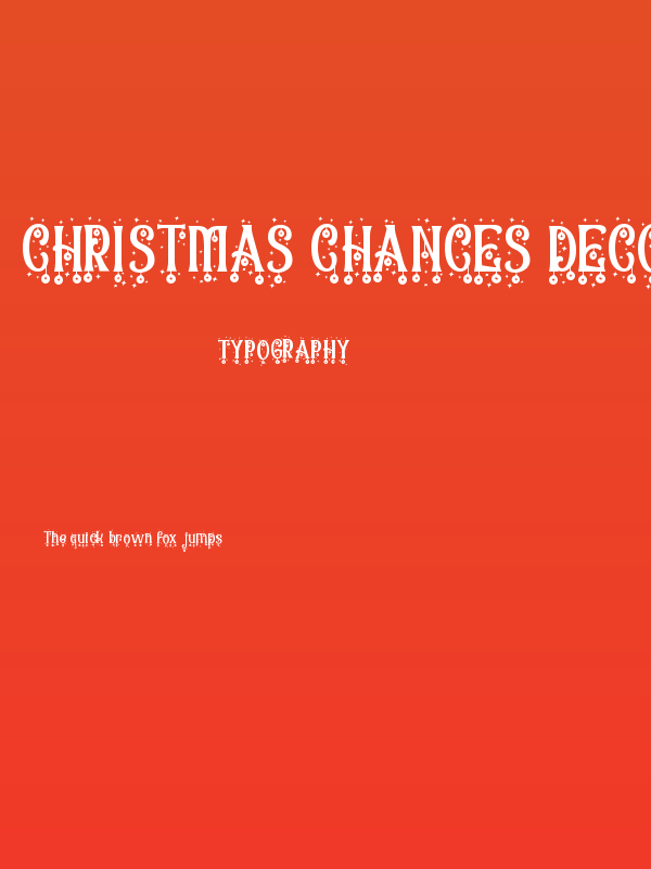 Christmas Chances Decorative Poster
