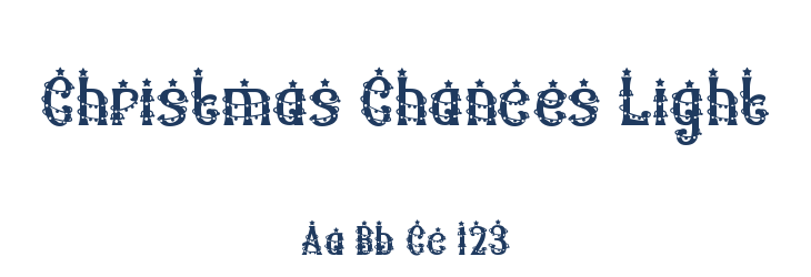 Christmas Chances Light Font Preview
