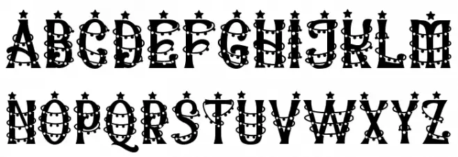 Christmas Chances Light Caratteri MAIUSCOLE