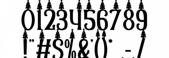 Christmas Chances Tree Font OTHER CHARS