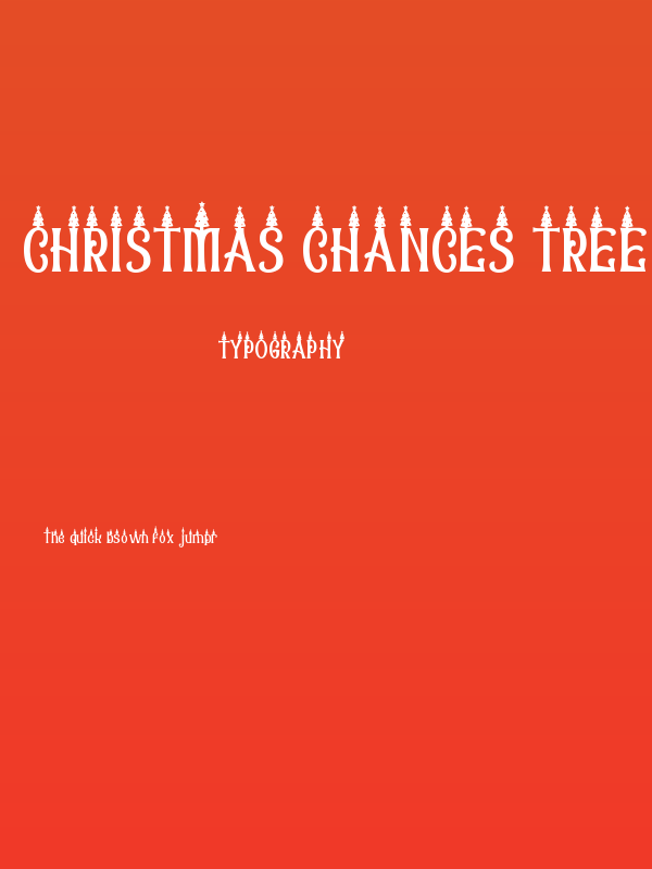 Christmas Chances Tree Poster