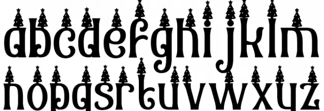 Christmas Chances Tree Caratteri MINUSCOLO