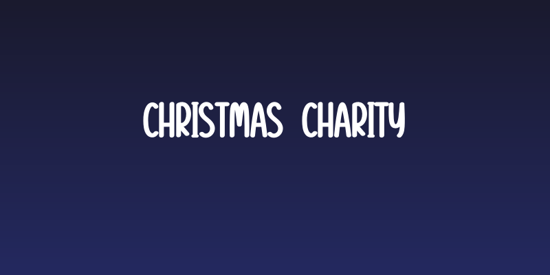 Christmas  Charity Social Header
