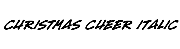 Christmas Cheer Italic  Скачать бесплатные шрифты