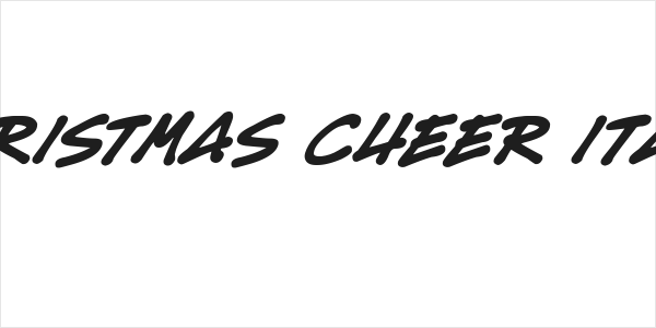 Christmas Cheer Italic Logo