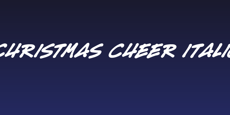 Christmas Cheer Italic Social Header