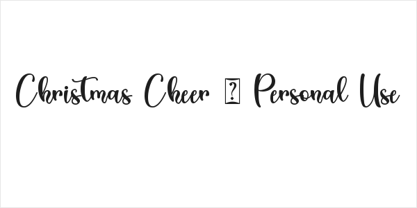 Christmas Cheer - Personal Use Logo