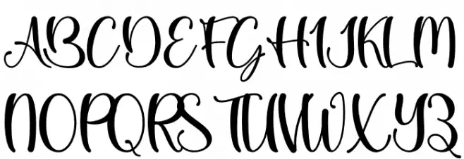 Christmas Cheer - Personal Use Font Litere mari