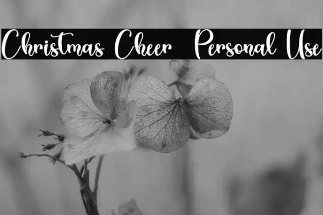 Christmas Cheer - Personal Use Font examples