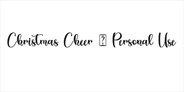 Christmas Cheer - Personal Use Logo