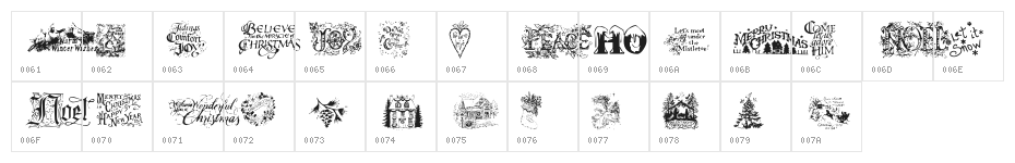 Christmas Cheer Character Map