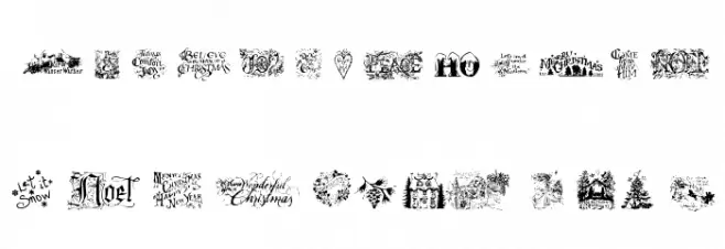 Christmas Cheer フォント 小文字