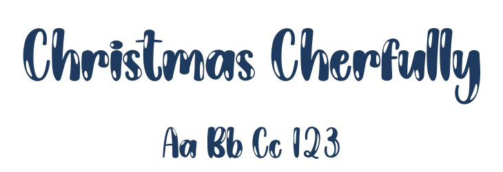 Christmas Cherfully Font Preview