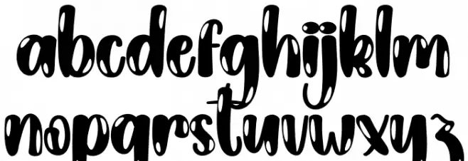 Christmas Cherfully Caratteri MINUSCOLO