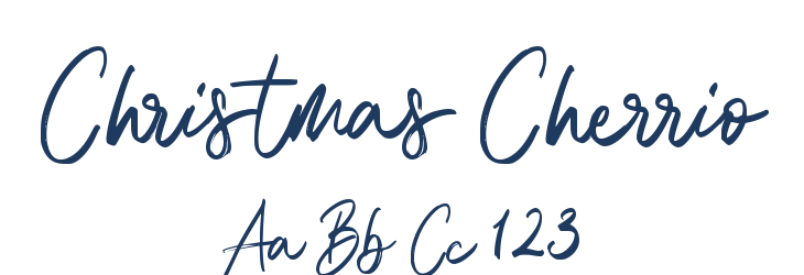 Christmas Cherrio Font Preview