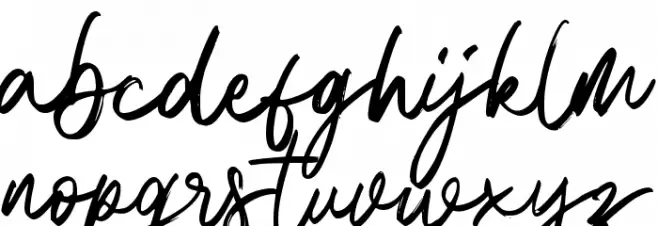 Christmas Cherrio Font LOWERCASE