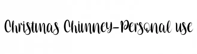 Christmas Chimney-Personal use font caratteri gratis