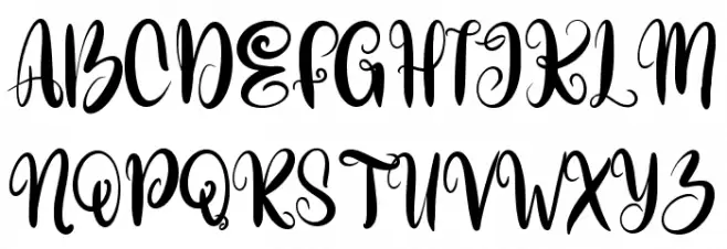 Christmas Chimney-Personal use Caratteri MAIUSCOLE