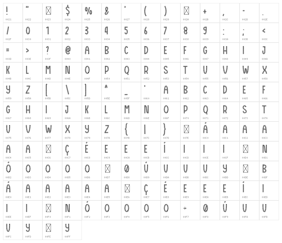 Christmas Cloud Character Map