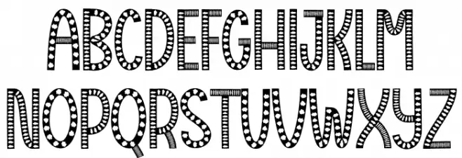 Christmas Cloud Font LOWERCASE