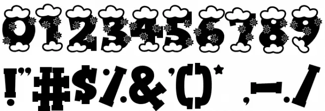 Christmas College フォント その他の文字