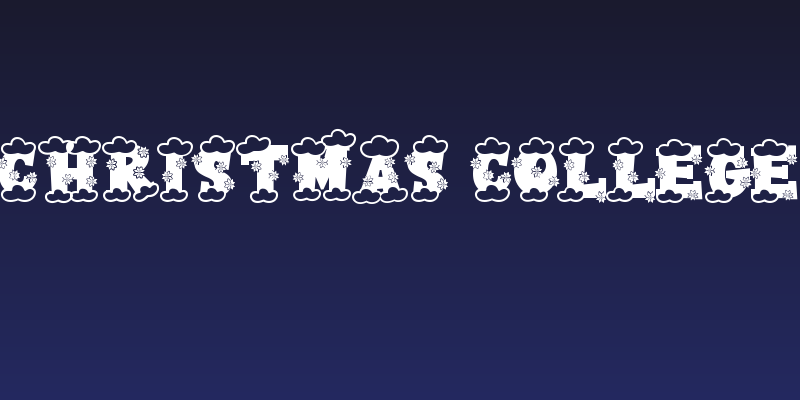 Christmas College Social Header