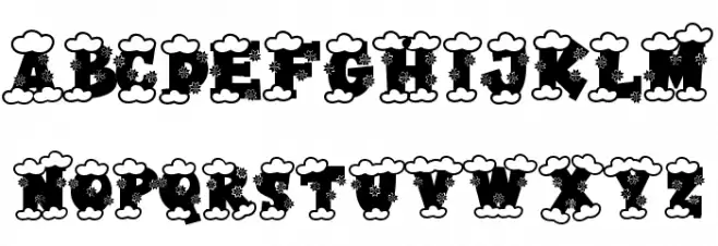 Christmas College フォント 小文字