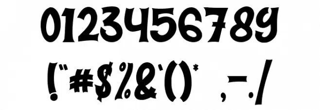 Christmas Come - Personal Use Font OTHER CHARS