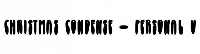 Christmas Condense - Personal U 免费字体下载