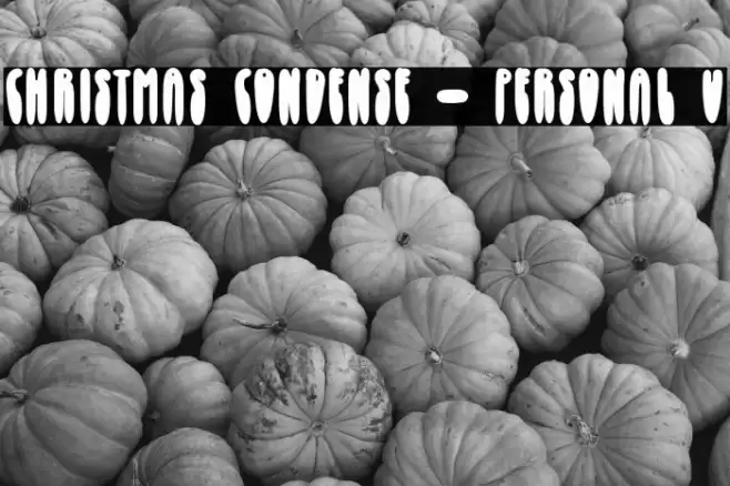 Christmas Condense - Personal U Caratteri examples