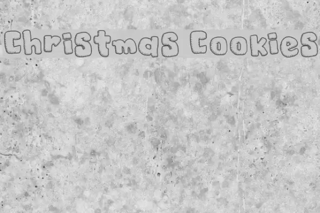Christmas Cookies Font examples