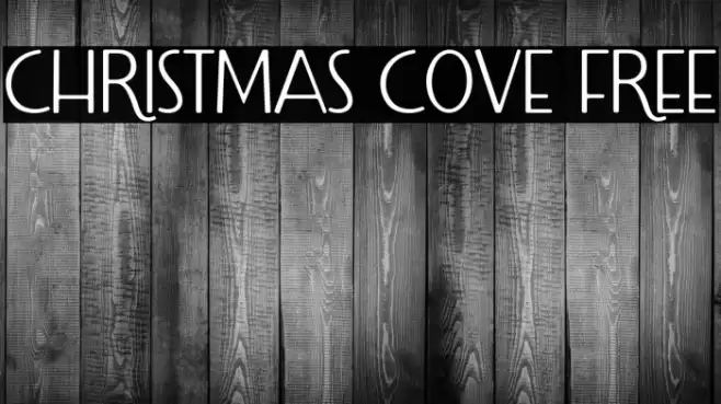 Christmas Cove Free Font examples