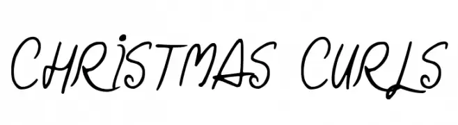 Christmas Curls  les polices de caractères gratuit tlcharger