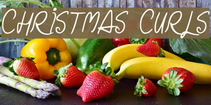 Christmas Curls Font examples