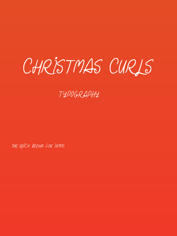 Christmas Curls Poster