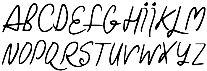 Christmas Curls Font LOWERCASE