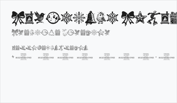 Christmas Cypher Icon PERSONAL Regular Business Card