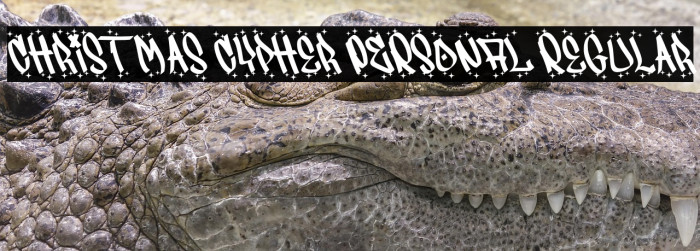 Christmas Cypher PERSONAL Regular Example 1