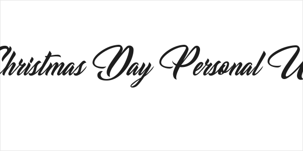 Christmas Day Personal Use Logo