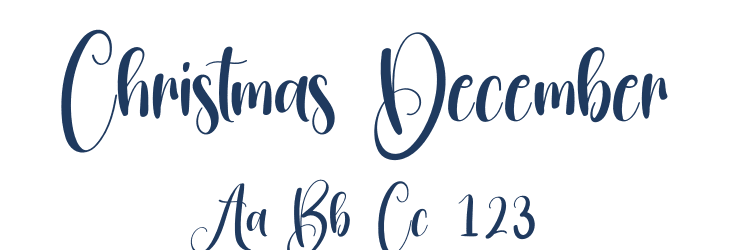 Christmas December Font Preview