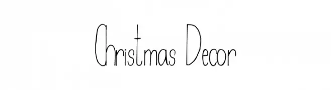 Christmas Decor  नि: शुल्क फ़ॉन्ट्स डाउनलोड